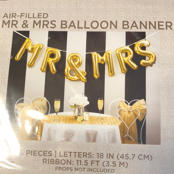 Mr & mrs balloon set - Picture 1 of 1